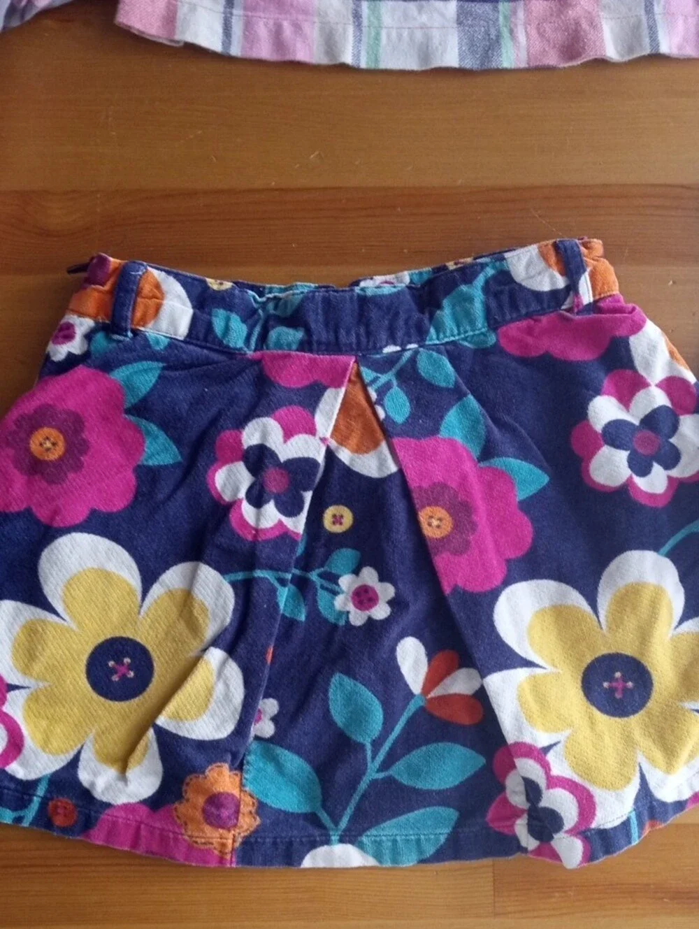 Gymboree Girls Floral & Plaid Skirt Mix in Pink, Purple, Blue